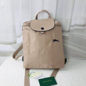 Brand New LONGCHAMP Mini Le Pliage  Backpack In pink white